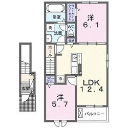 アザレアＴ　Iの物件間取画像